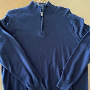 Men’s size Small Navy Quarter Zip Sweater